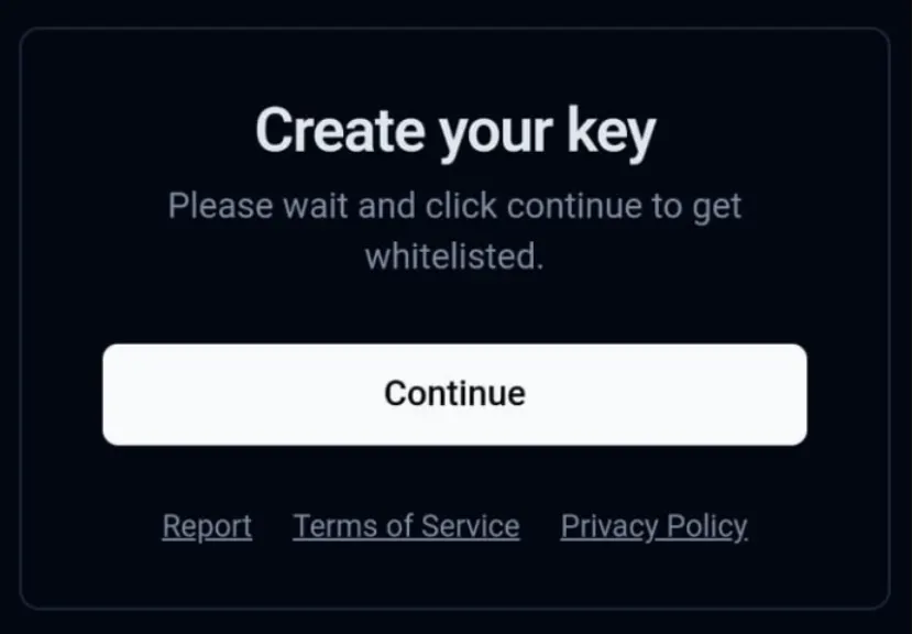Create your key