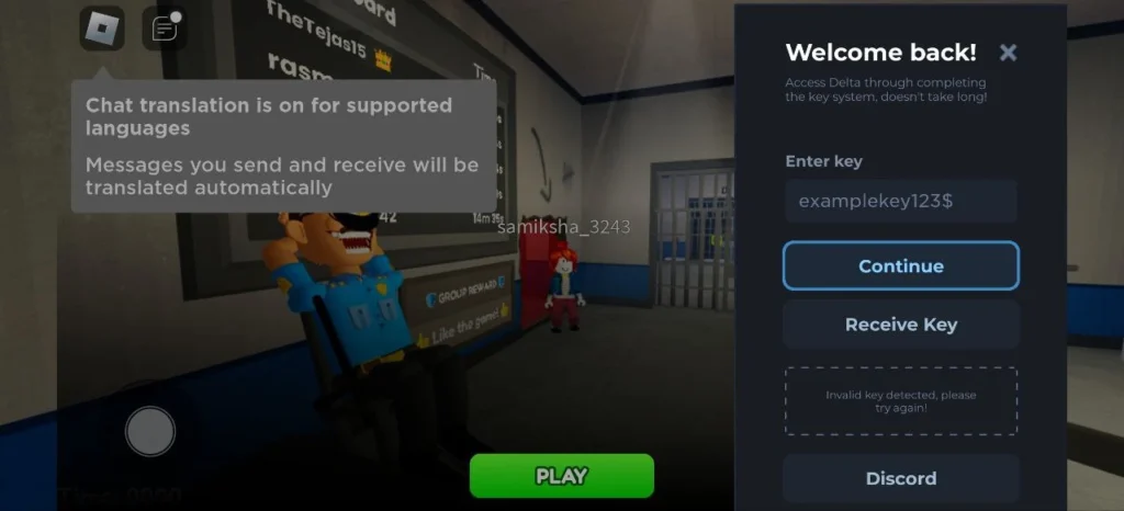 Copy Delta Executor Recieved Key Link